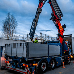 Kran Arbeit // Peter Nussbaumer Transporte AG